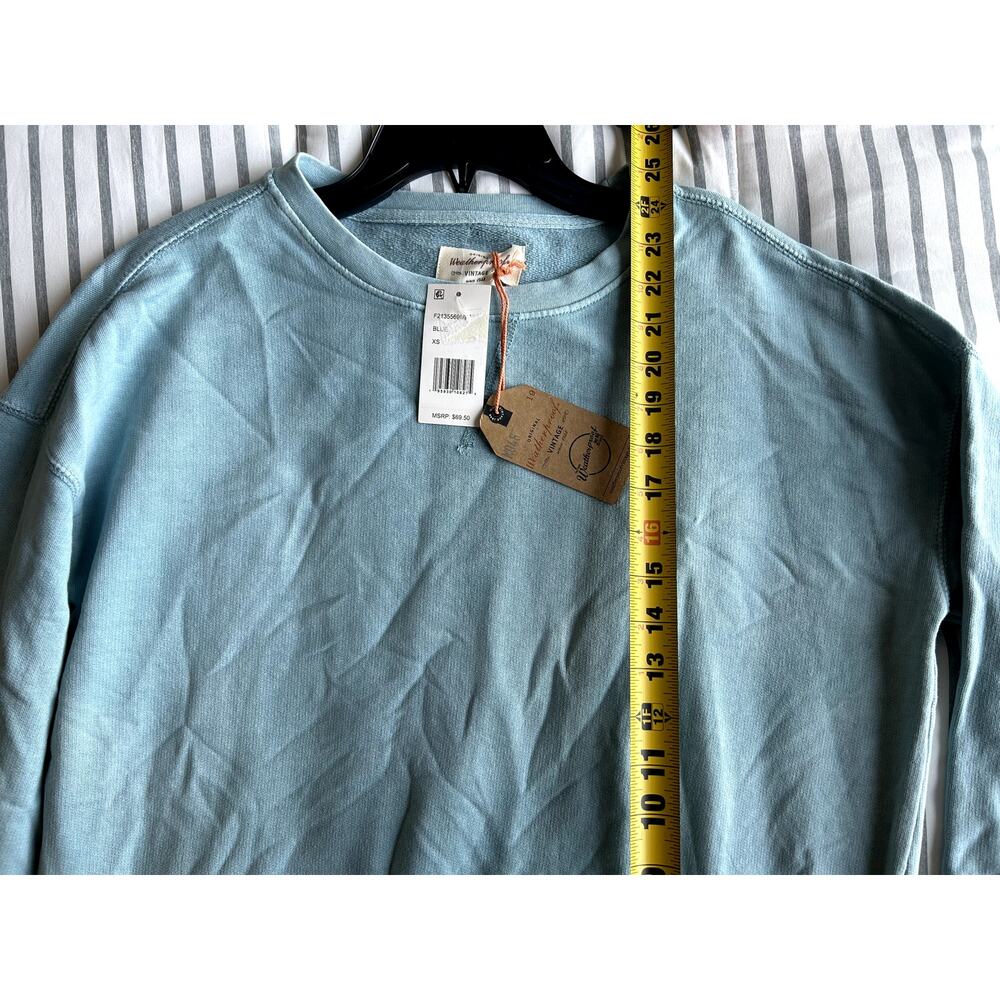 NWT Weatherproof Vintage Crew Neck Sweatshirt – Blue, Women’s XS - Picture 11 of 11